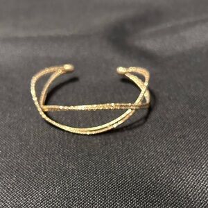 Gold cuff - costume jewelry